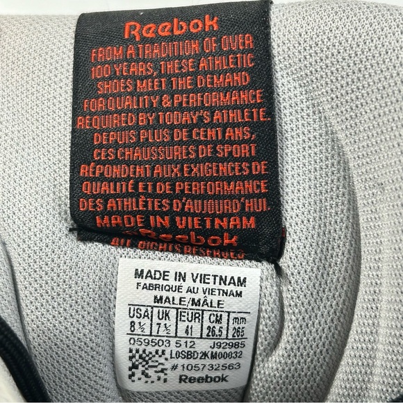 Reebok Blast 'Blood Orange' Basketball Sneakers Shoe  J92985; Men’s Size 8.5 EUC - Picture 2 of 16